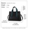 Aidrani New fashionable women's handbag, made of cowhide material with color blocking design, black official bag