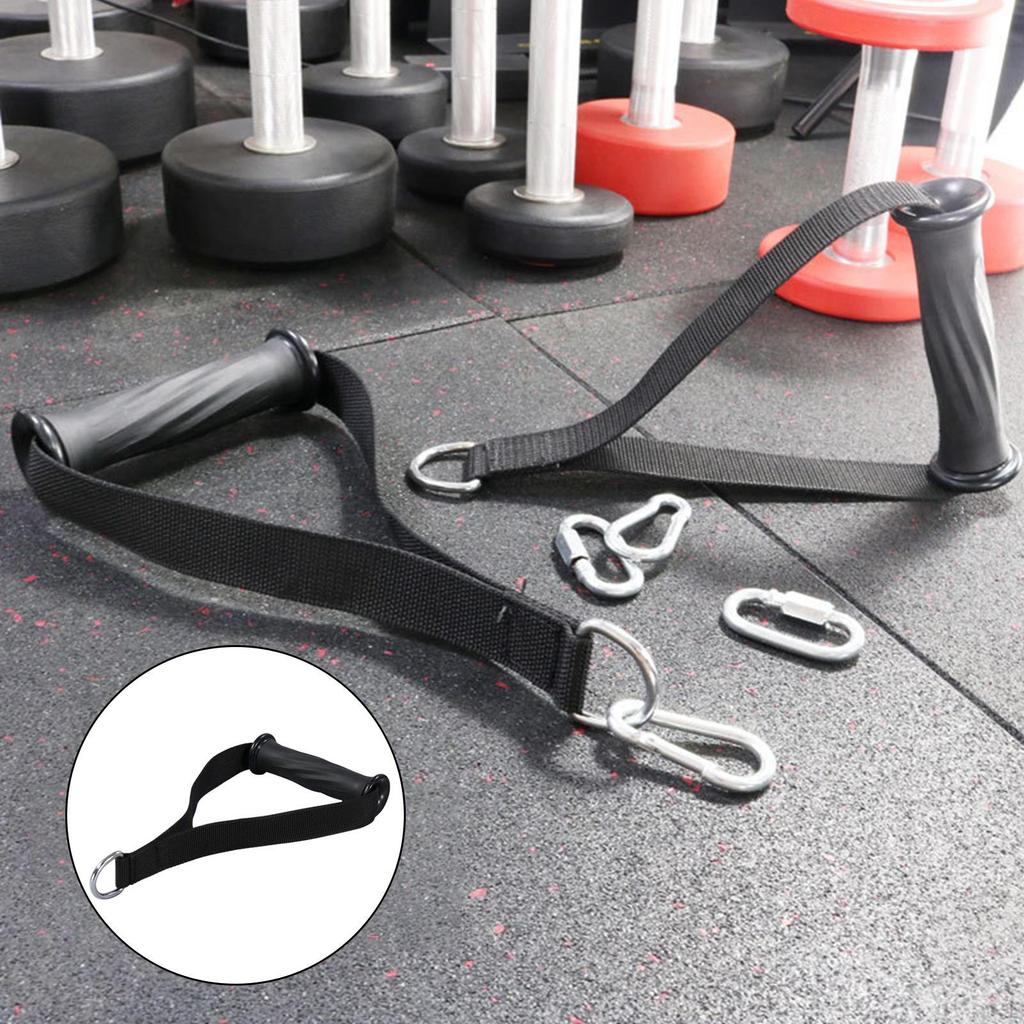 Heavy Duty Exercise Handles, Premium Hand Grips Attachment for Pulley Pulldown System and