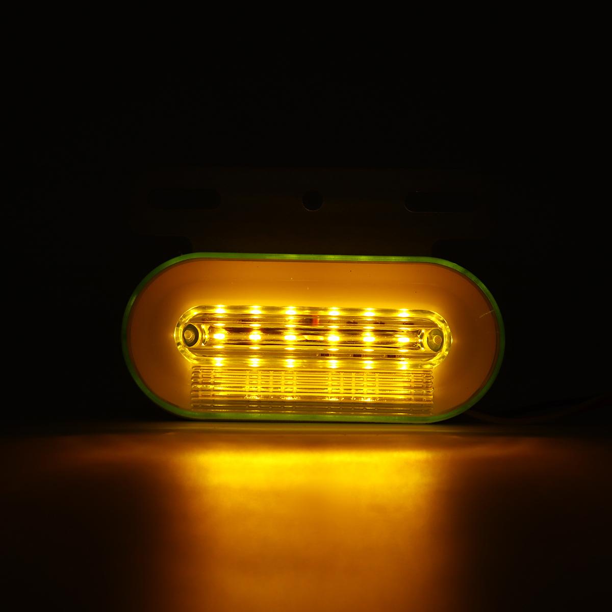 

2/4/6/10 шт. 12 светодиодов 24 В, светодиодный боковой габаритный фонарь, индикатор, низкий светодиодный фонарь для прицепа, задний боковой фонарь для грузовых прицепов 2pcs жёлтый