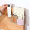 No Punch Storage Box Transparent Makeup Tools Storage Box New Remote Control Holder