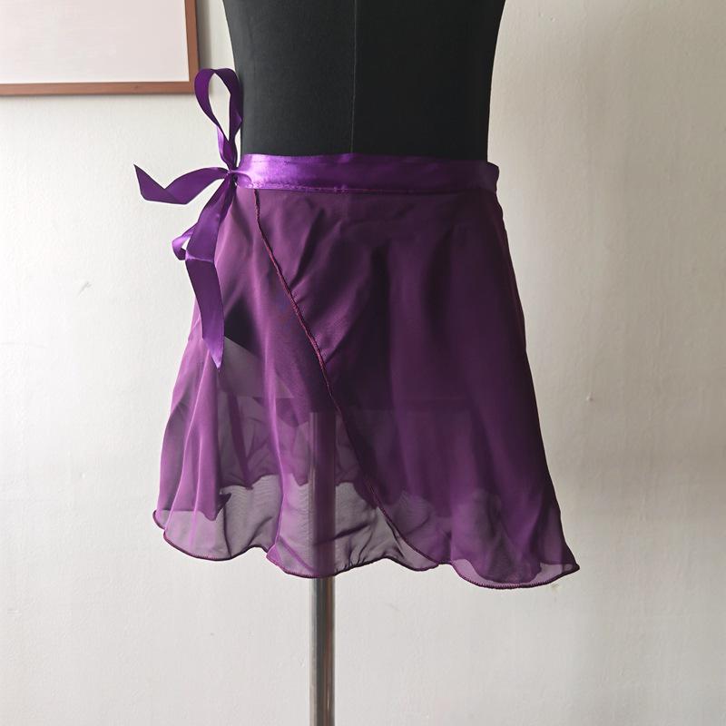 

Дівчача балетна спідниця міді з шифону з мереживом та еластичною талією - Біла Large 1.4-1.65m