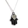 Les Trésors De Lily [J8078] - Designer Necklace 'Fatma' Black Silver