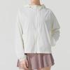 adidas F1 Series Off White Women's Woven Hooded UV Protection Sports Jacket JN0705