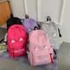 Trendy Cat Ear Canvas Backpack - Versatile School Style for Students