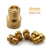 Set of 2pcs 4mm Thread M4 Round Main Jet Size 40-60 For Motorcycle Carb Mikuni Kenhin Carburetor Gy6 139qmb 50cc Injector Nozzle