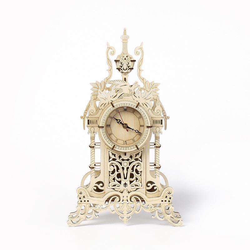 Handcrafted Wooden Clock Tower 3D Puzzle: Creative Educational Toy and Indoor Decoration for Children