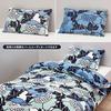 Nishikawa Finlayson Annucca Pillowcase, Fits 63x43cm Pillows, Washable, Soft, Smooth, Reversible, with Convenient Zipper Closure, Blue, PJ04259650