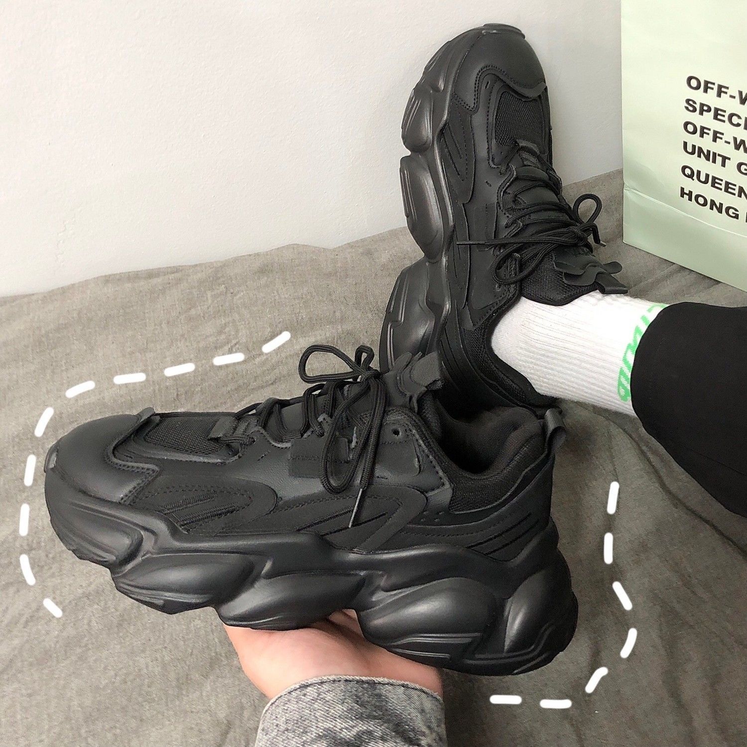 

Модные осенние мужские кроссовки на платформе, дышащие мужские туфли на массивном каблуке, кроссовки, женские кроссовки Tenis Masculino Zapatillas Hombre888 35