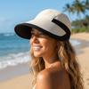 Nylon Sunscreen Sun Hat Color Blocking Empty Top Hat Breathable Sunshade Hat  Travel