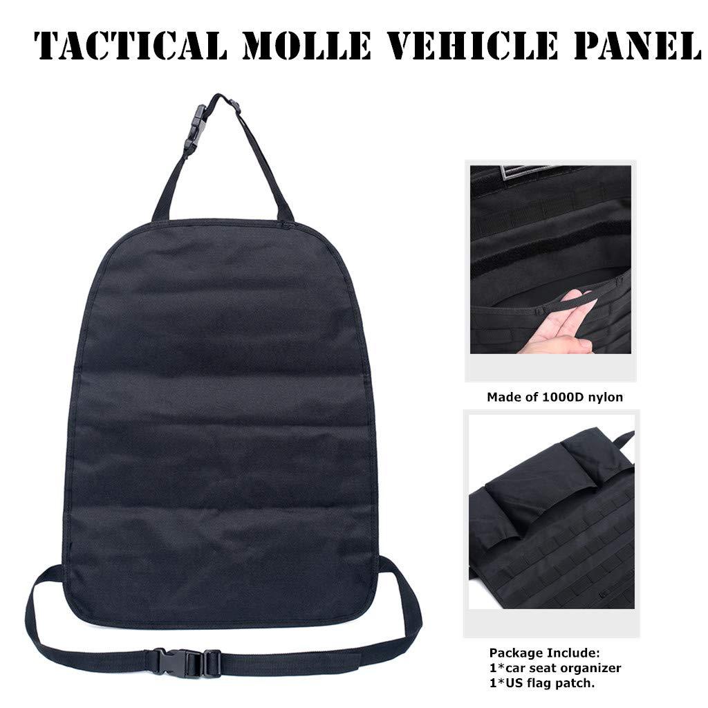 Car Seat Back Organizer Tactical Molle Car Seat Organizer Storage Bag Universal Self-driving Hunting Seat Cover Bag Accessories