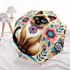 1pc Floral Cat Automatic Open/close, All-Season Portable Folding Umbrella, Travel, Everyday, Formal Events - Compact Luxury Parasol, Outdoor Accessory
