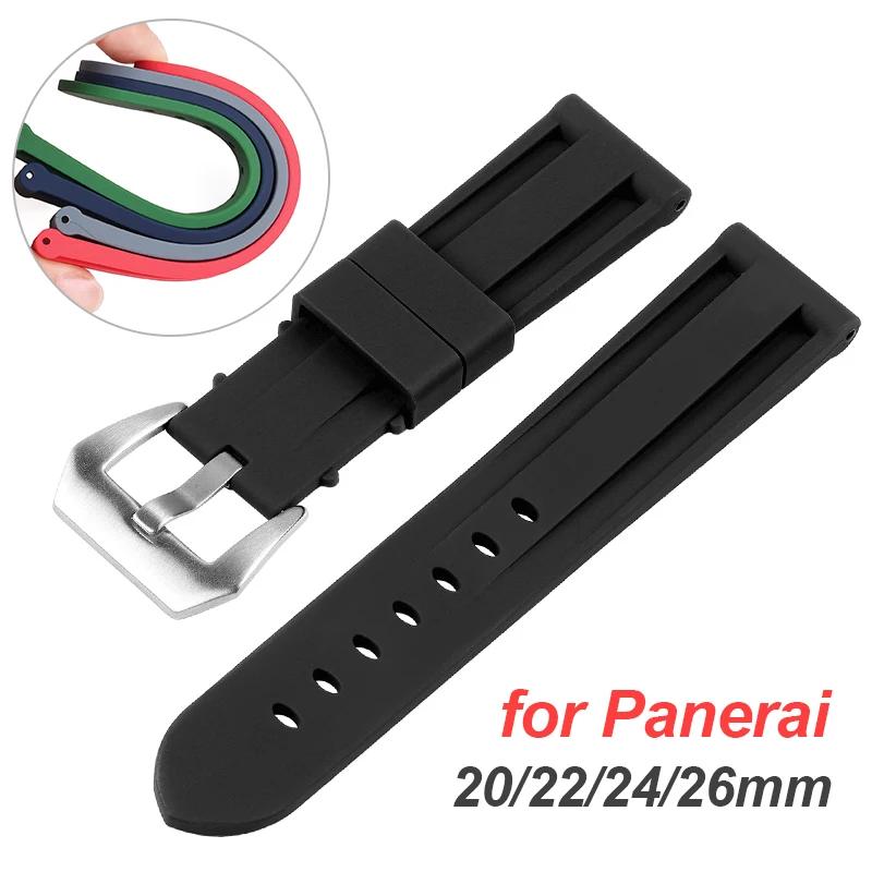 20mm 22mm 24mm 26mm Silikonarmband für Panerai Herren Damen Gummi Sportarmband für Omega Universelles Ersatz-Armband