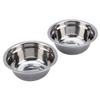 Stainless Steel Double Dog Cat Food Water Bowls Feeder Dishes Shelf Stand