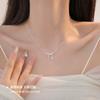 Bow Necklace Women'S Lamp Luxury Niche Design Clavicle Chain Annual Necklace Premium Durable Quality Useful Practical