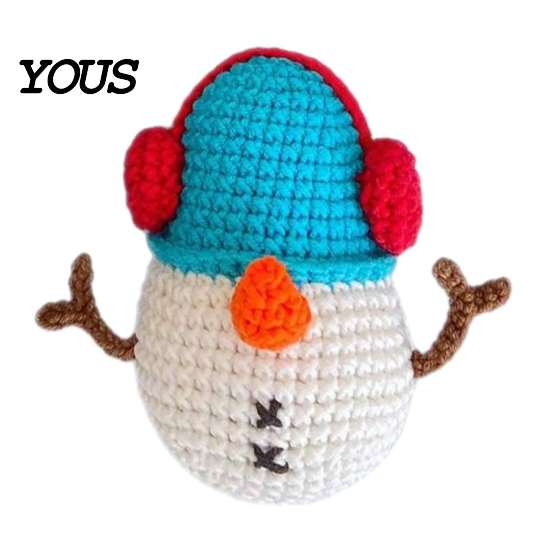 Cute Animal Hanging Decorations Handmade Crochet Christmas Ornament, Yarn for Warm Heartfelt Holiday Presents Car Rearview Mirror Bag Charm