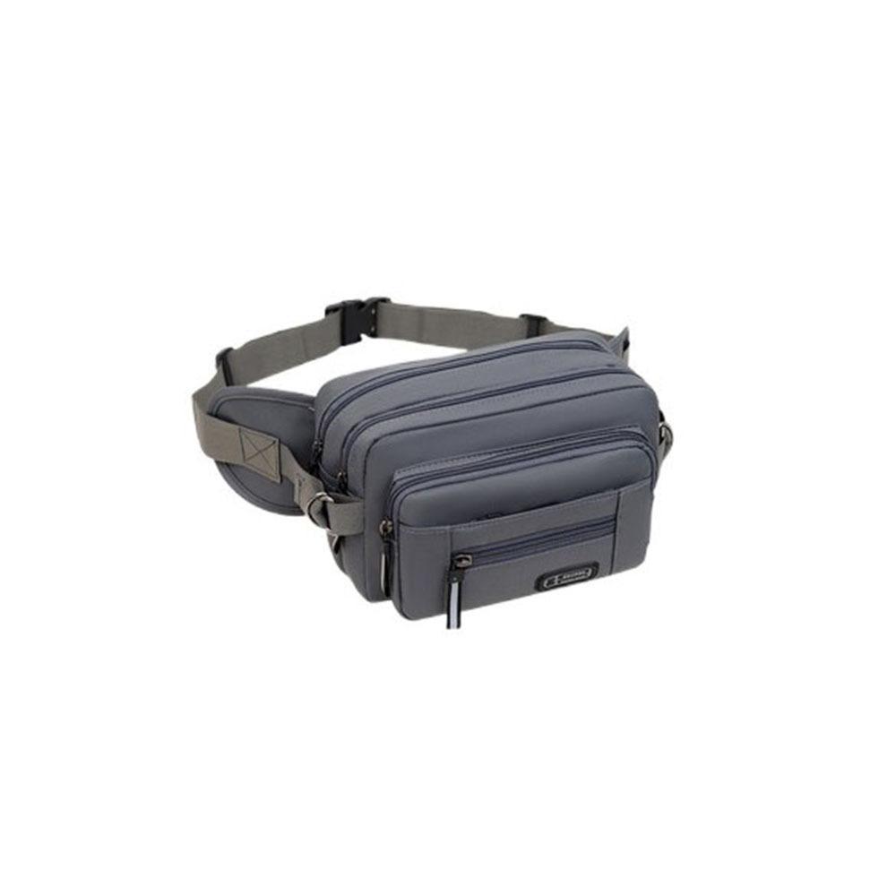 Zipper Waist Bag Multi Layer Shoulder Bag Fashion Sport Chest Bag Travel