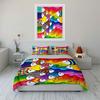 Colorful fish with patterns. Bedding sets Duvet cover sets Duvet covers Pillowcases(1*Duvet Cover 2*Pillowcases without duvet insert)