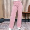 Plus Size European & American Denim Wide-Leg Pants