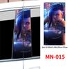Cyberpunk Beauty Car Stickers Car B-pillar Vinyl Decals Waterproof Auto Center Pillar Sticker Cover Scratches Vehicle Decor