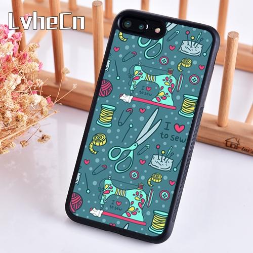

Чехол для телефона с узором швейной машинки Для iPhone 17 Air 14 15 16 13 12 Чехол Для Apple Pro Max 6S Plus iPhone 14pro max