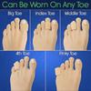 Toe Sleeves [6 Pack]-silicone Gel Tube Finger Protector Compression Cushion Brace-bandage Wrap Pad Cap For Corn, Calluses, Blister, Jammed Hammer, Ru