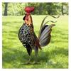 2d Flat Rooster Yard Decor With Iron Flat Figurine For Garden And Patio Celebrations