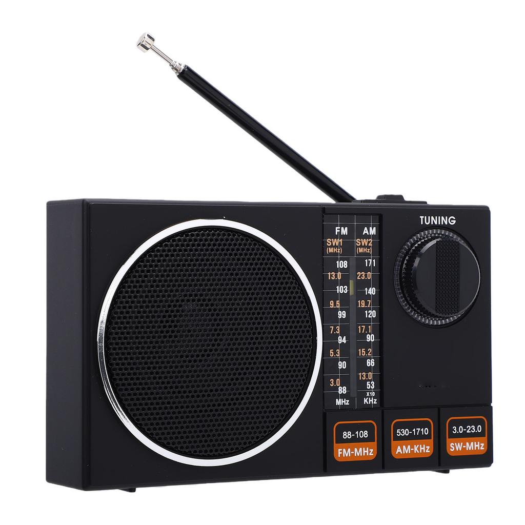 Portable Radio FM AM SW Full Band USB Charging Multifunctional with Stretchable Antenna