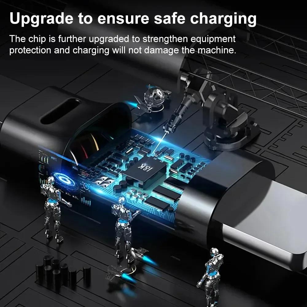 1 Pcs Retractable 3in1 USB Type C Micro USB 8 Pin Cable for Phone Charger Cable 110cm 3A Fast Charging USB C Cable Amagi