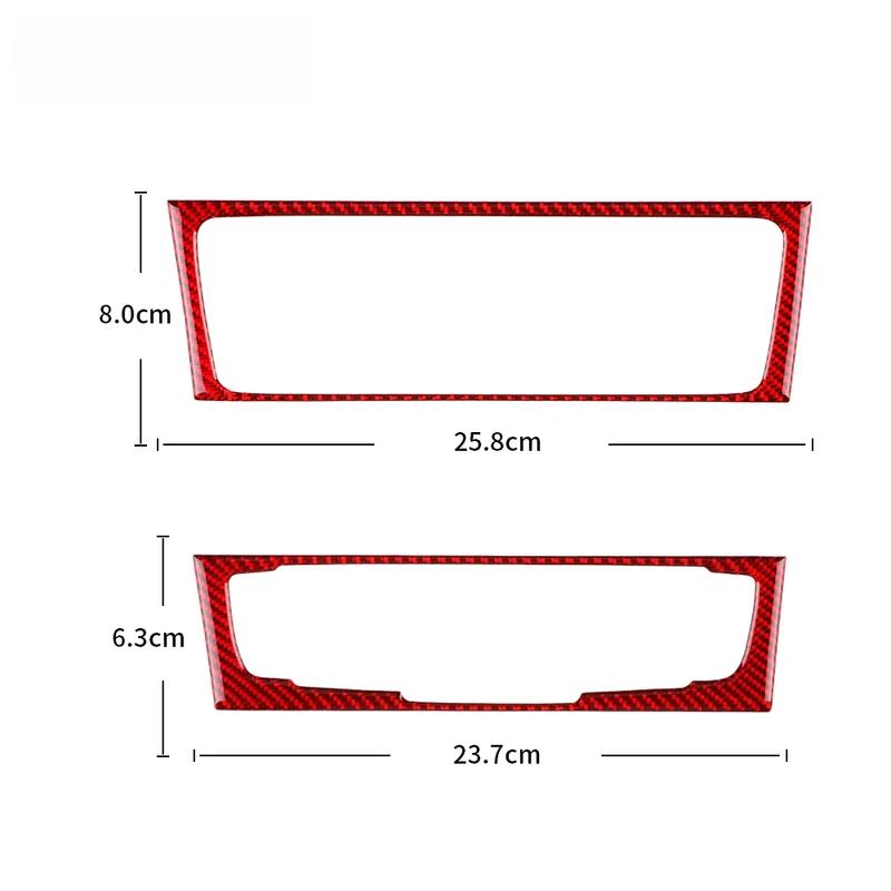 Real Carbon Fiber Sticker For compatible vehicle A4 A5 Q5 2009 2010 2011 2012 2013 2014 2015 2016 Console CD Panel Interior Trim Accessories.