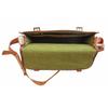 Men Goat Leather Vintage Brown Messenger Shoulder Laptop Bag Briefcase