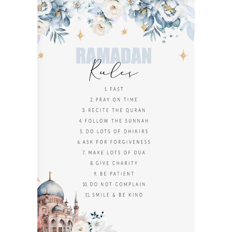 Ramadan Islamski Post Dua, Laylatul Qadr Dua Mubarak Prezenty Eid Plakat Artystyczny Obraz na Płótnie Druki Ścienne Obraz Pokój Dekoracja Domu