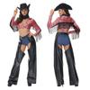 Decor Western Tassel Denim Cosplay Clothing For Halloween Themed Party Dress Up