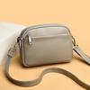 New PU Solid Color Soft Versatile Crossbody Bags Hot Sale Simple Versatile Shoulder Bags Daily Commute Sewing Thread Handbags