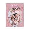 Ateez Group Photo Plush Blanket: Pink Velveteen, Soft Touch (30x40"-60x80")