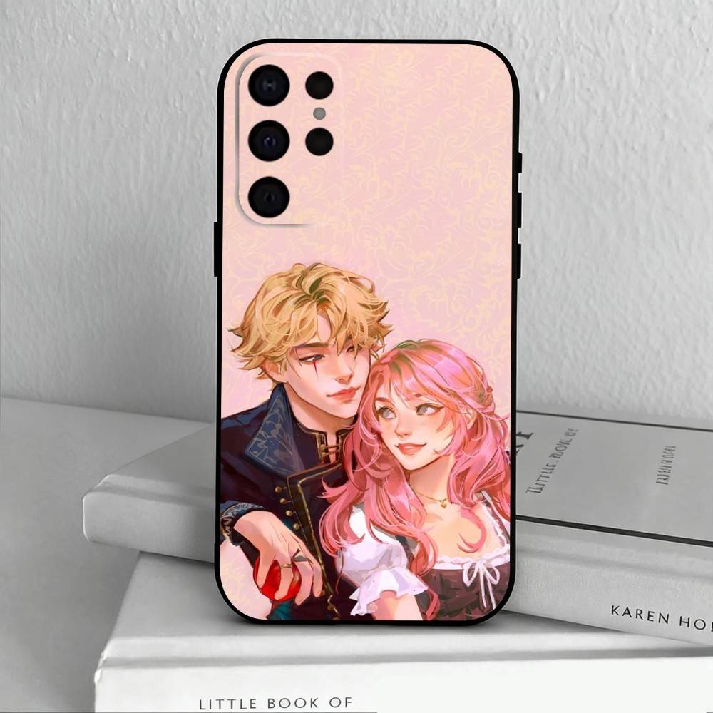 

Once U-Upon a B-Broken H-Heart-T Phone Case For Samsung S25,S24,S21,S22,S23,S30,Ultra,S20,Plus,Others Soft Black Cover Samsung S24Plus