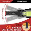 20-Piece Extra Long Oscillating Saw Blades with Arc Edge and Bimetal Japanese Teeth for Precise Wood and Plastic Cutting.