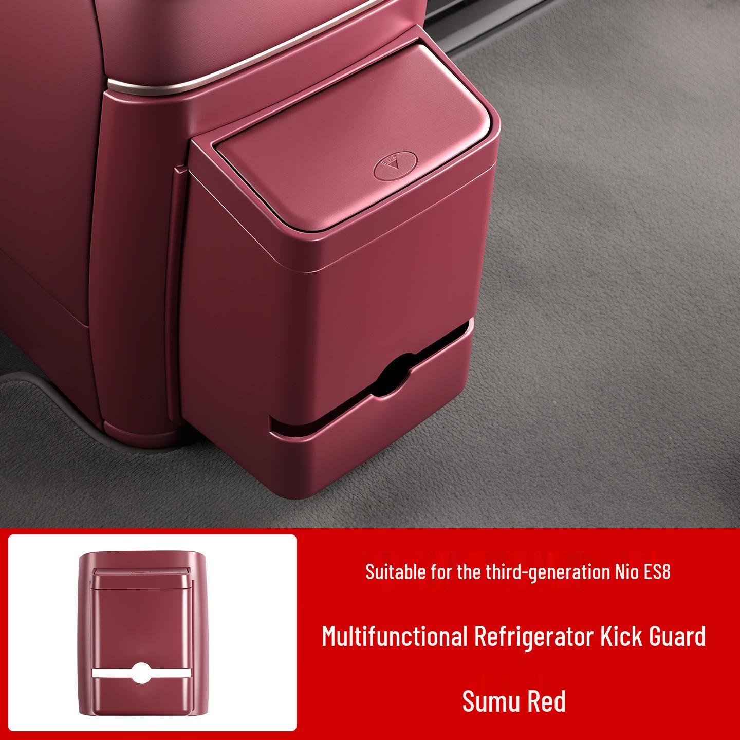 

Nio ES8 Multifunctional Fridge & Trash Can Protector - Fits 26 Models, Anti-Kick Design for Car Interior.