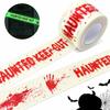 Glow In The Dark Glow In The Dark Tape Zombie Decor Style Scary Caution Tape Halloween Party