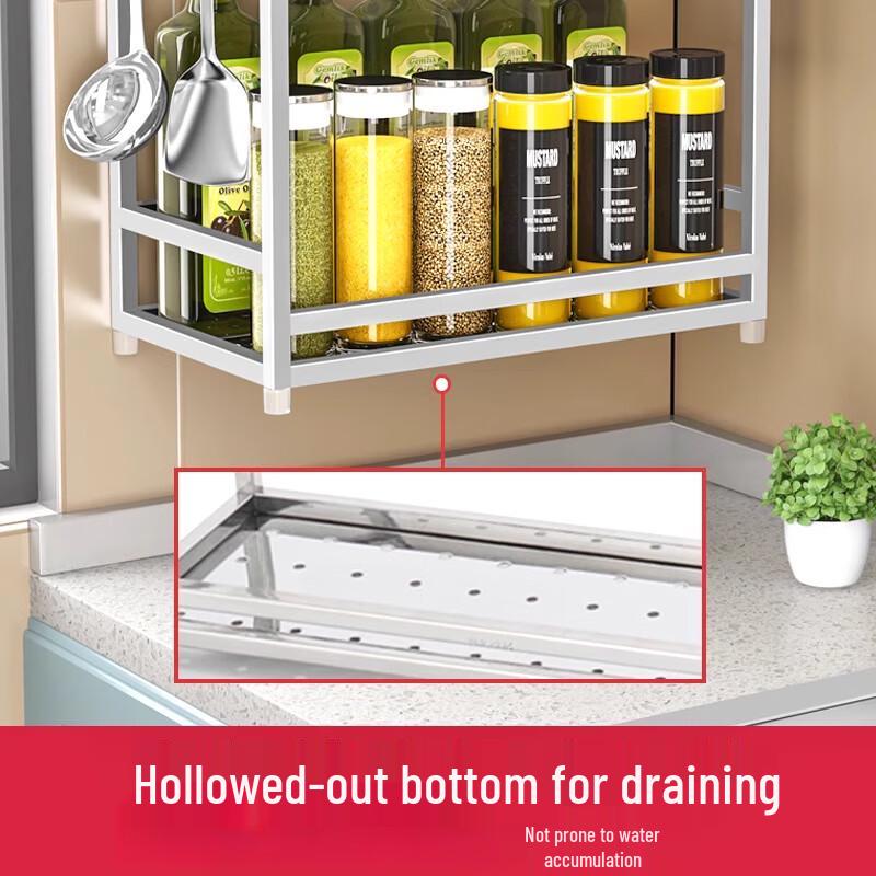 Modern 3-Tier Kitchen Countertop Storage Rack