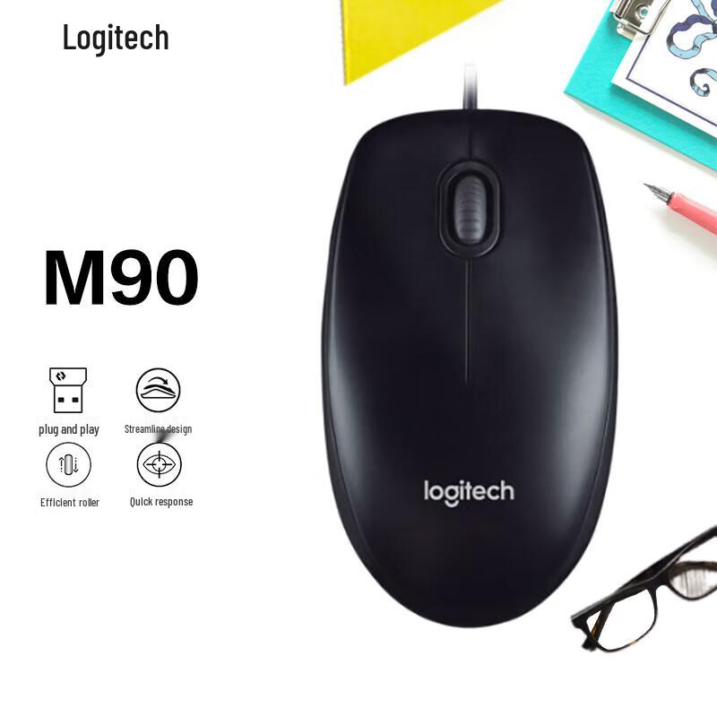 

Logitech M90 Wired Mouse