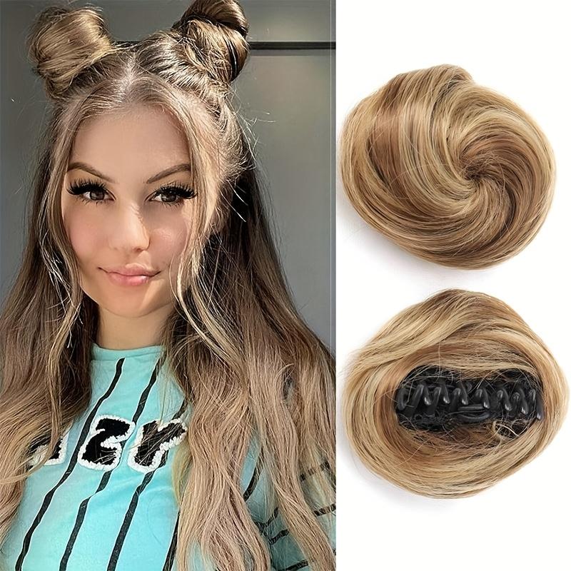Synthetic Bun Chignon Clip Hair Extensions For Women Messy Updo Claw In Hairpiece Accessories