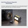 USB Rechargeable Mini Magnetic Flash Magnetic Mount Cold Shoe Mount Fill Light Quick Release Camera Flash Night Scene Lighting