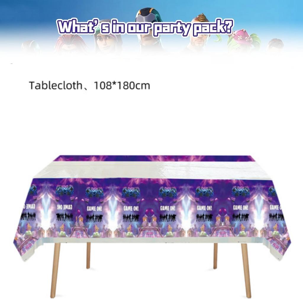 Shooter-Spiel Fortnition Geburtstagsparty-Dekoration Cartoon Alpaka Lama Teller Tischdecke Babyparty Kindergastgeschenke Partyzubehör