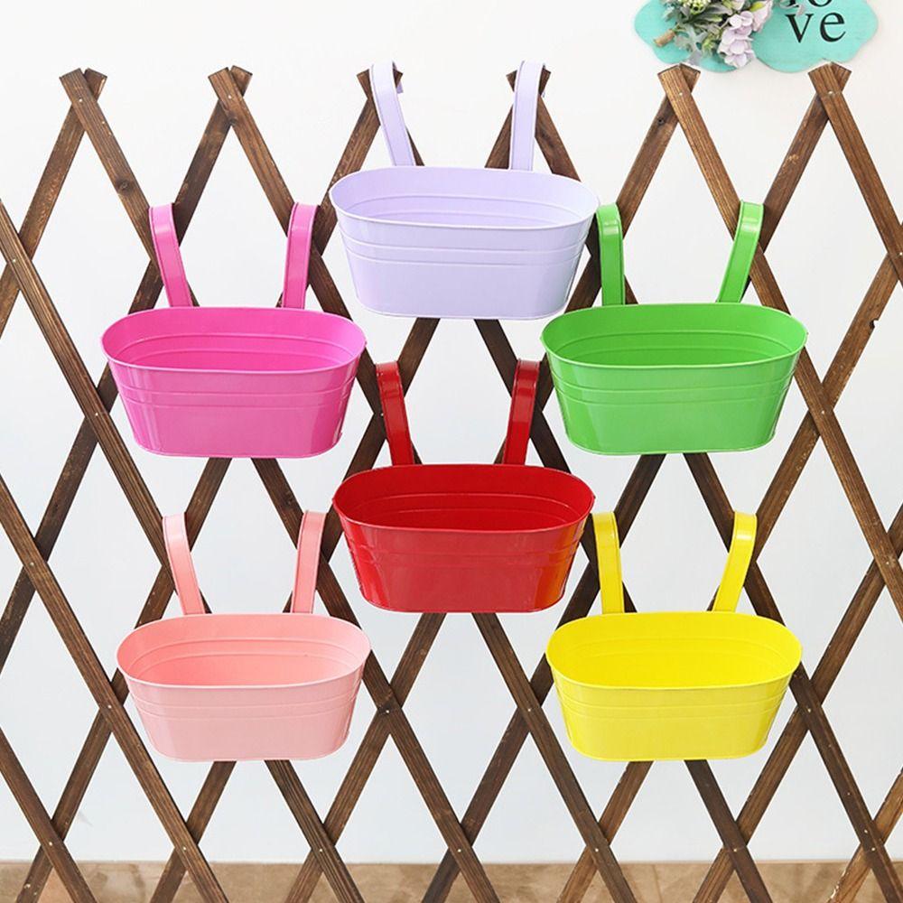Garden Supplies Wall Hanging Flower Pots Solid Color Hydroponic Flowerpots