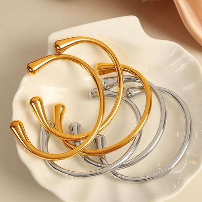 Personalized Wind Bracelet Female Versatile Simple Titanium Steel Electroplated Smooth Jewelry Female