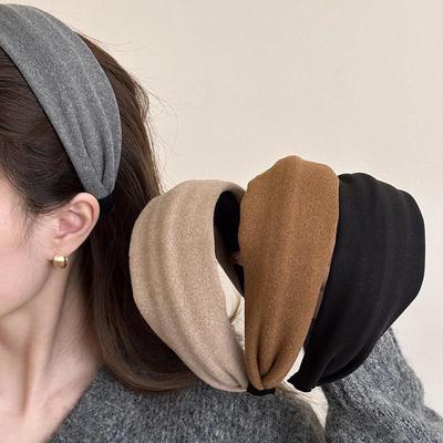 Elegantes Samt-Stirnband für Damen 2025 – Frühling/Herbst Rutschfestes Haaraccessoire für einen schicken, schlanken Gesichtsausdruck