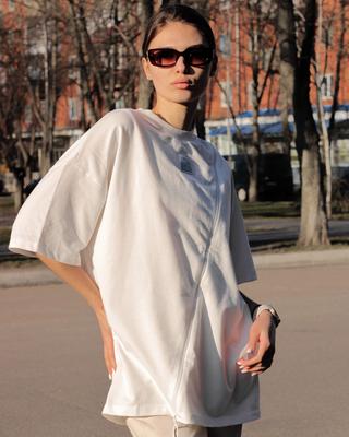 T-shirt White with Zipper SOUL 31103 S