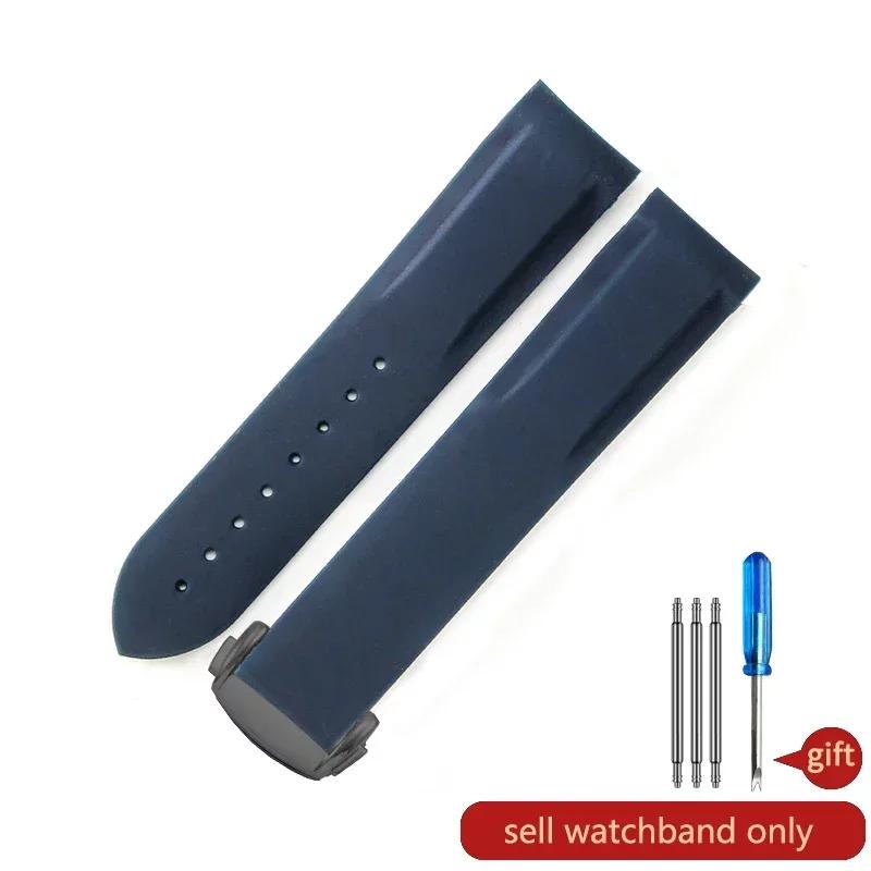 Replace Original Arc Interface Silicone Rubber Watchbands for Omega New Seahorse 300 Universe Super Seiko Hamilton Watch Strap