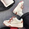 Women's Thick-Soled Casual White Shoes Spring New Special-Interest Design All-Matching Casual Sports Sneakers