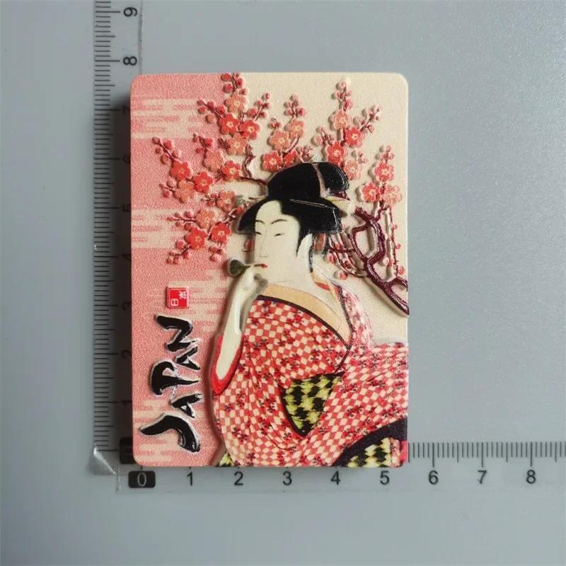 Japan Fridge Magnets Mount Fuji Tokyo Kyoto Tourist Souvenir Craft Gifts Resin Magnetic Refrigerator Sticker Home Decoration